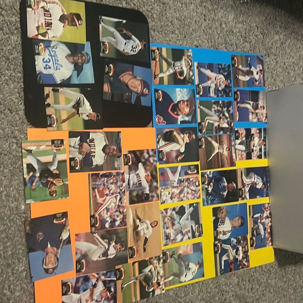 1992 Topps stadium cards all of the Cleveland Indians